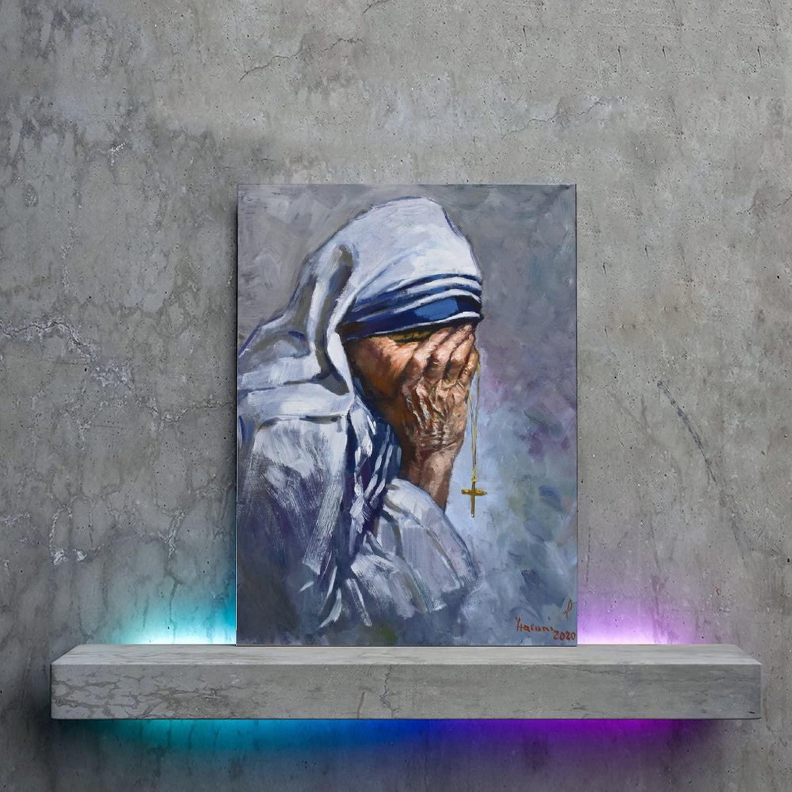 Mother Teresa Painting Canvas Painting Print Poster Print Wall Art